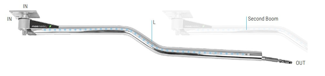 Mosmatic – Ceiling Boom with Led Lighting - DKZbl -5ft 3in - 65.229