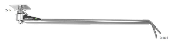 Mosmatic Ceiling Boom Inline DP2 - Two Separate Mediums in One Ceiling Boom - 4ft 9in - 66.451