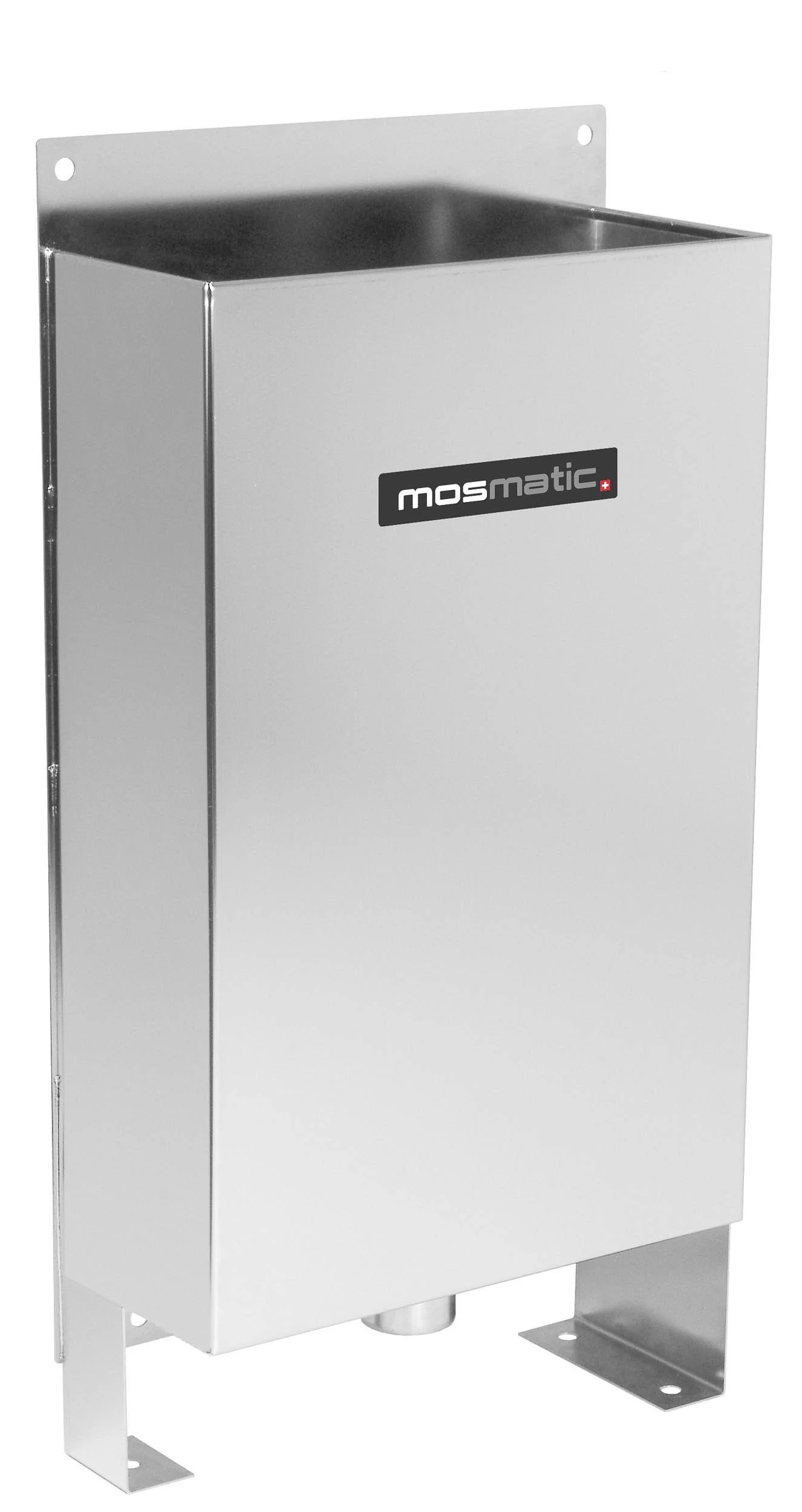Mosmatic brush bucket wall and floor mounted poolish stainless steel 2in drain plug 29.026