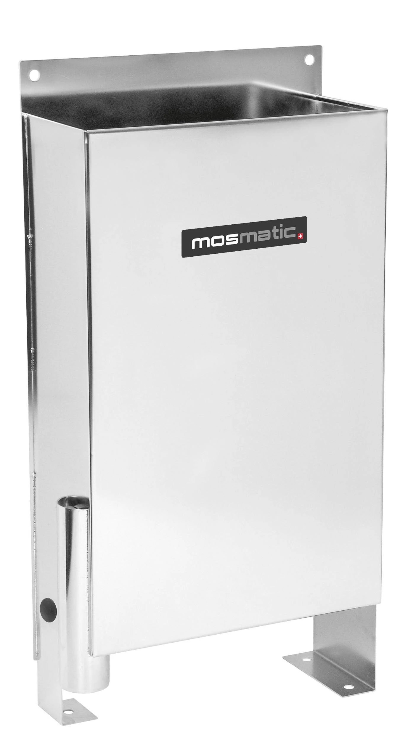 Mosmatic Brush Bucket 29.027 – Stainless Steel with Overflow