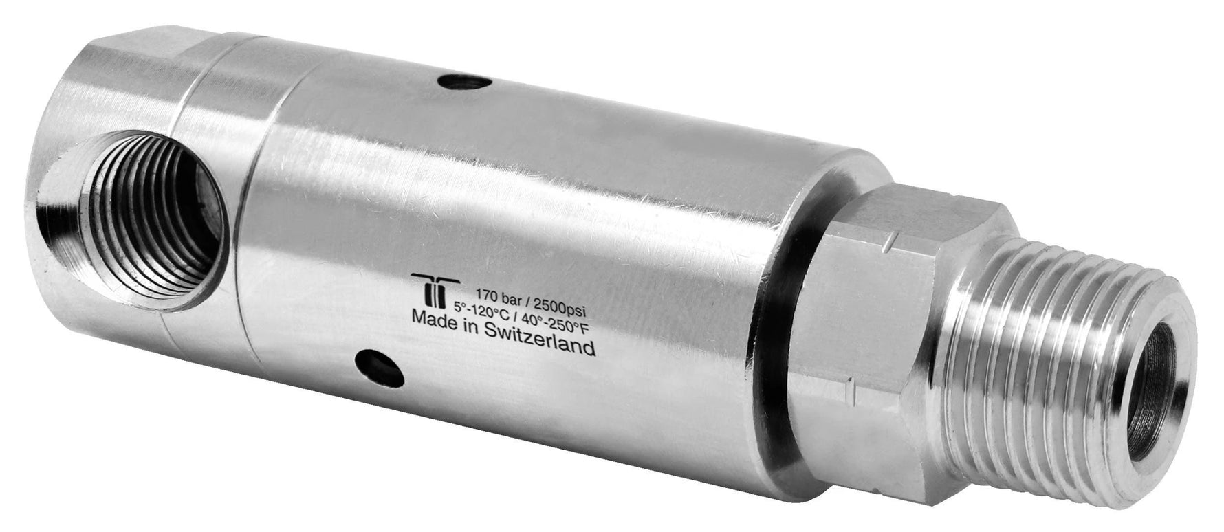 Mosmatic rotary unions DXLI swivel 90 degrees G1 1/4"NPTF G2 1/4"NPTM 36.356
