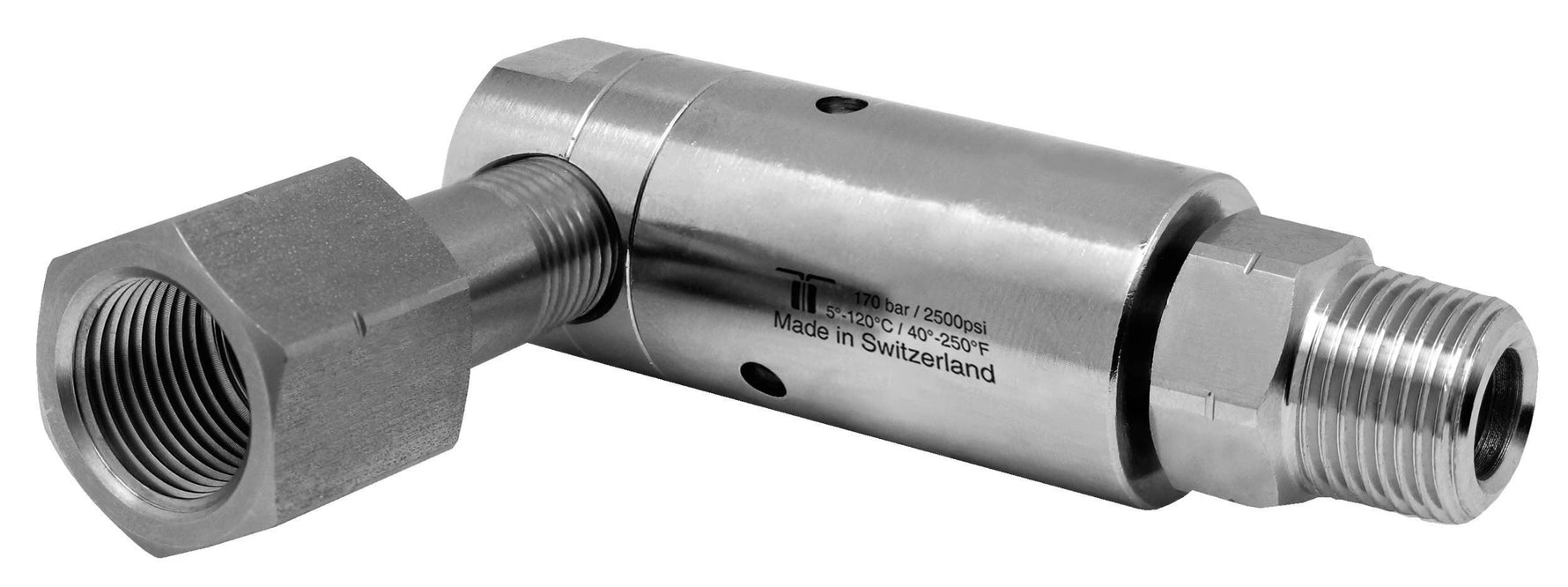 Mosmatic rotary unions DXL swivel 90 degrees G1 3/8"NPTF G2 3/8"NPTM 36.453