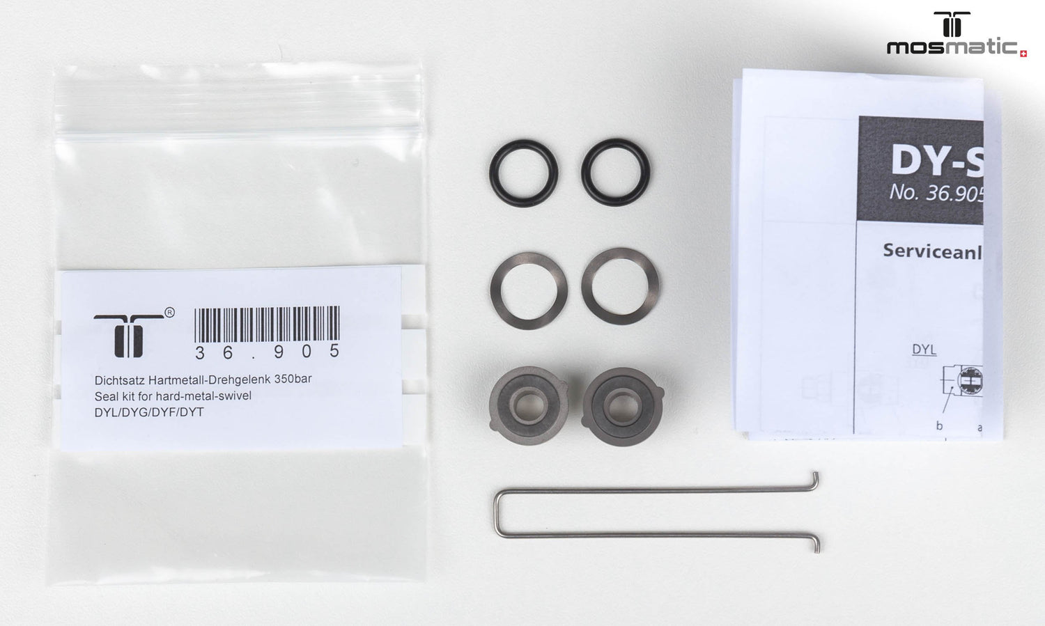 Mosmatic - DYL/DYG/DYF/DYW/DYCI/DYDI/DYT/DYU Swivel Seal Kit - 36.905 - NW 1/4"