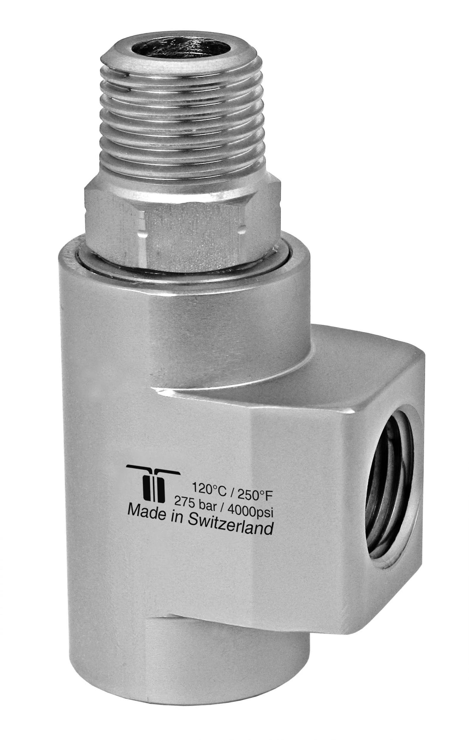 Mosmatic rotary unions WDCS swivel with radial ball bearings and protection plate G1 1/2" NPTF G2 1/2"NPTM 43.373