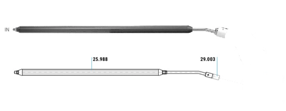 Mosmatic foam brushes B LAN standard foam brush with snap lock system 38in 25.988