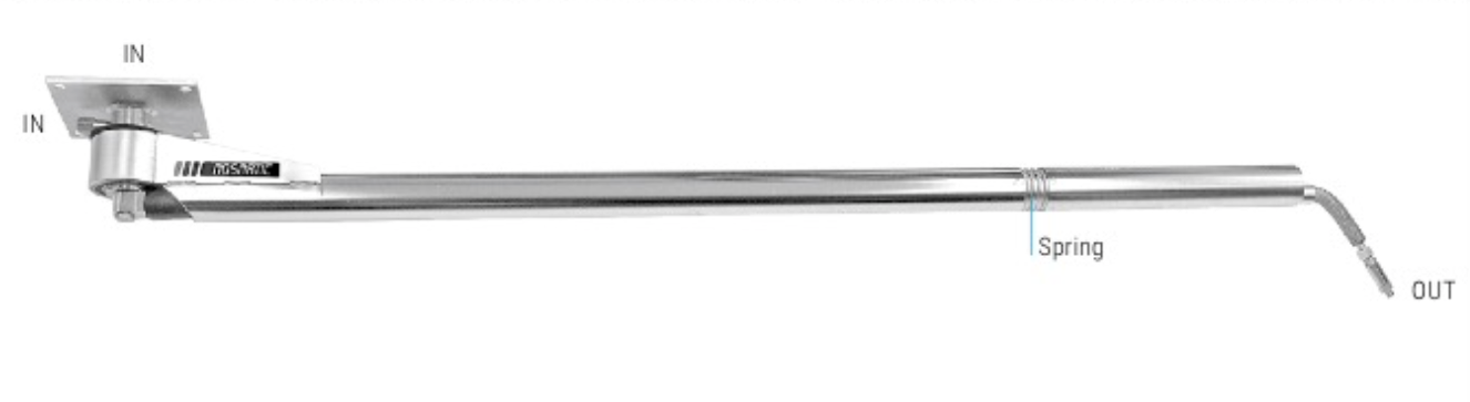 Mosmatic Ceiling Boom Inline DKF with Flex arm 9ft 10in 66.589