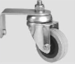Mosmatic Stainless Steel Caster Plus Bracket for Universal & Allrounder Series Surface Cleaner 80.943